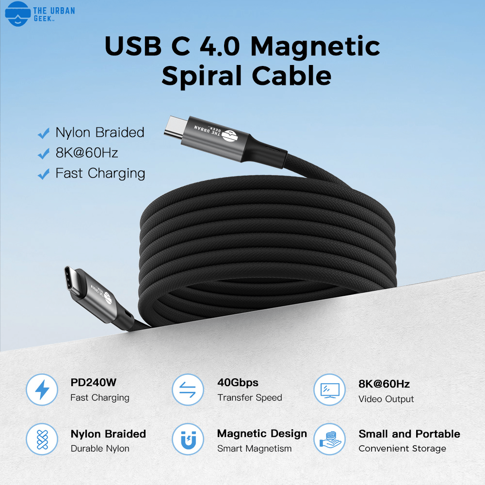 240W Fast Charging Cable For iPhone, Android, Laptops - TheUrbanGeek