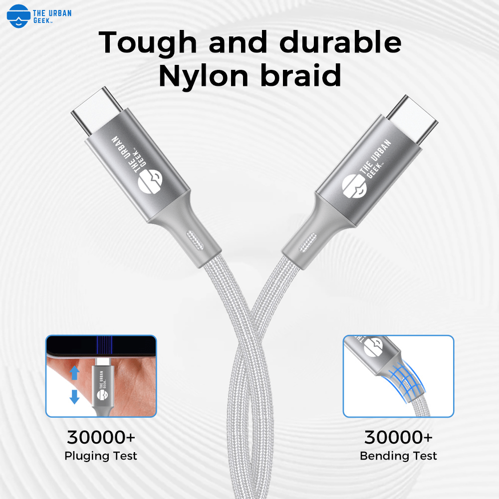 240W Fast Charging Cable For iPhone, Android, Laptops - TheUrbanGeek