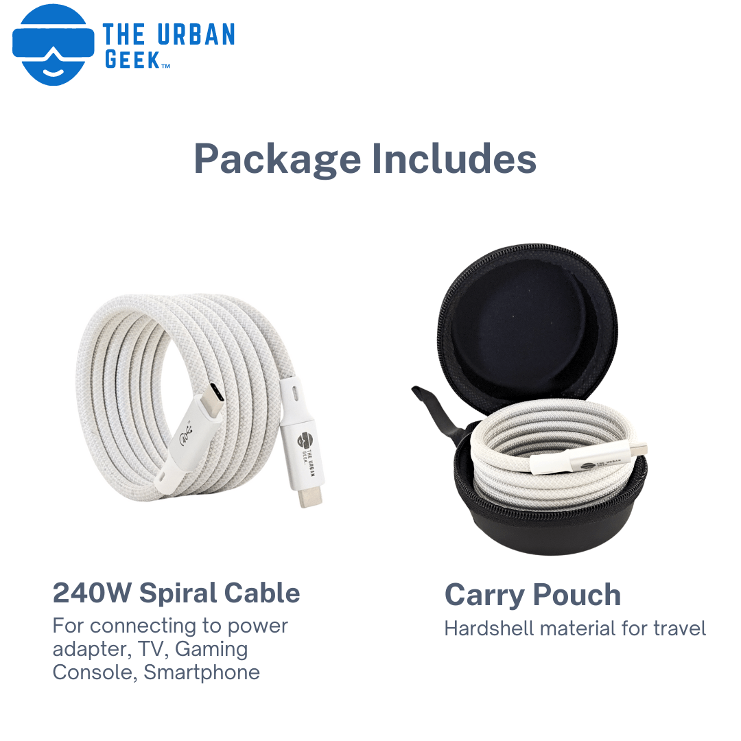 240W Fast Charging Cable For iPhone, Android, Laptops - TheUrbanGeek