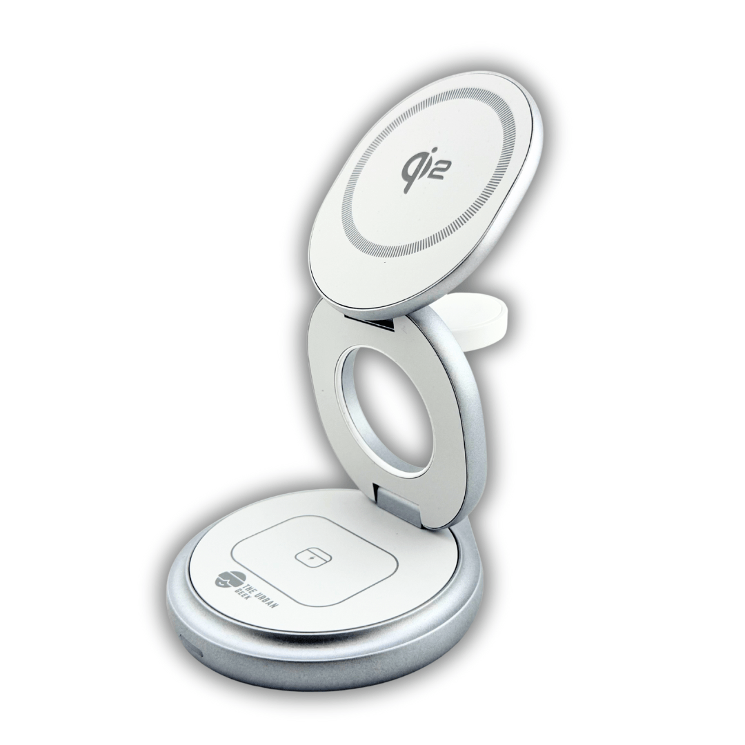 The Urban Geek 3 - in - 1 Swivel Wireless Folding Charger - TheUrbanGeek
