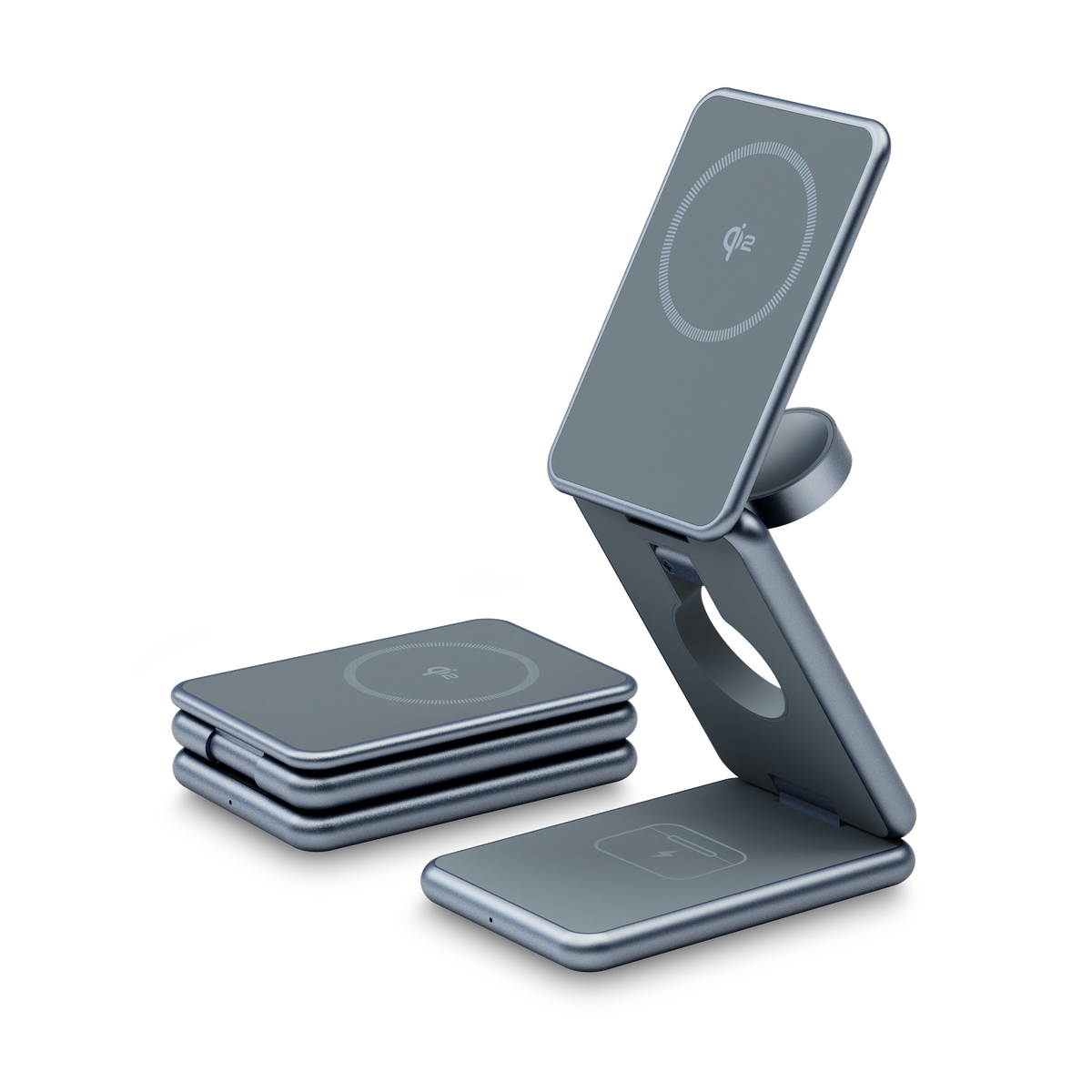 FlexCube Slim 3-in-1 Wireless Charger for Samsung Galaxy (Qi2 Compatible)