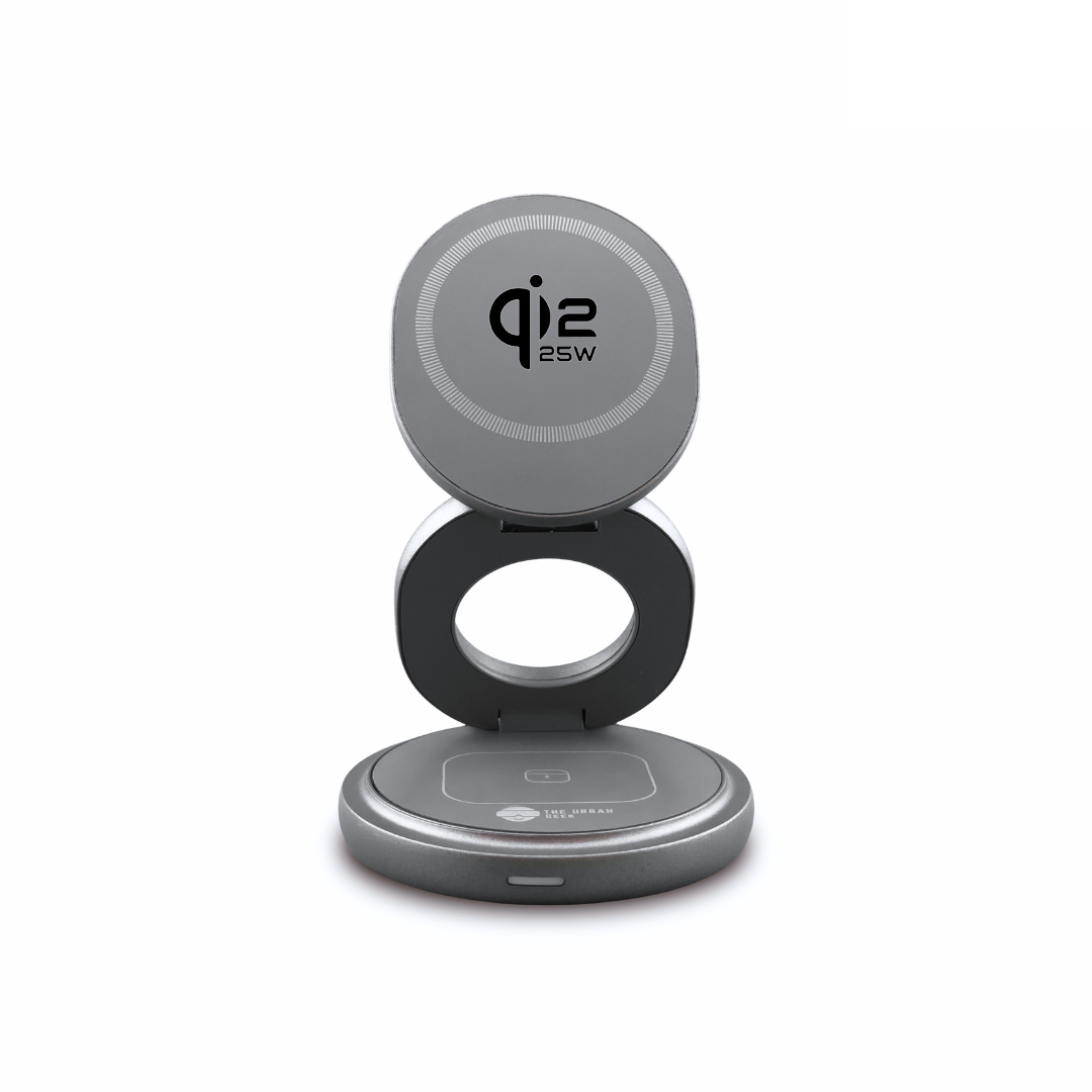 FlexOrb – Qi2 Swivel 3-in-1 Wireless Charger