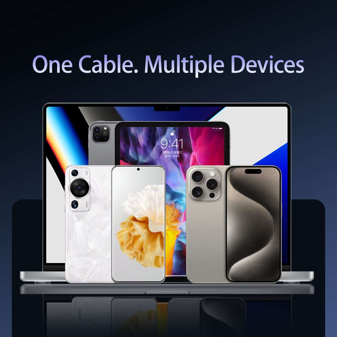 240W USB-C Fast Charging Cable with Kickstand