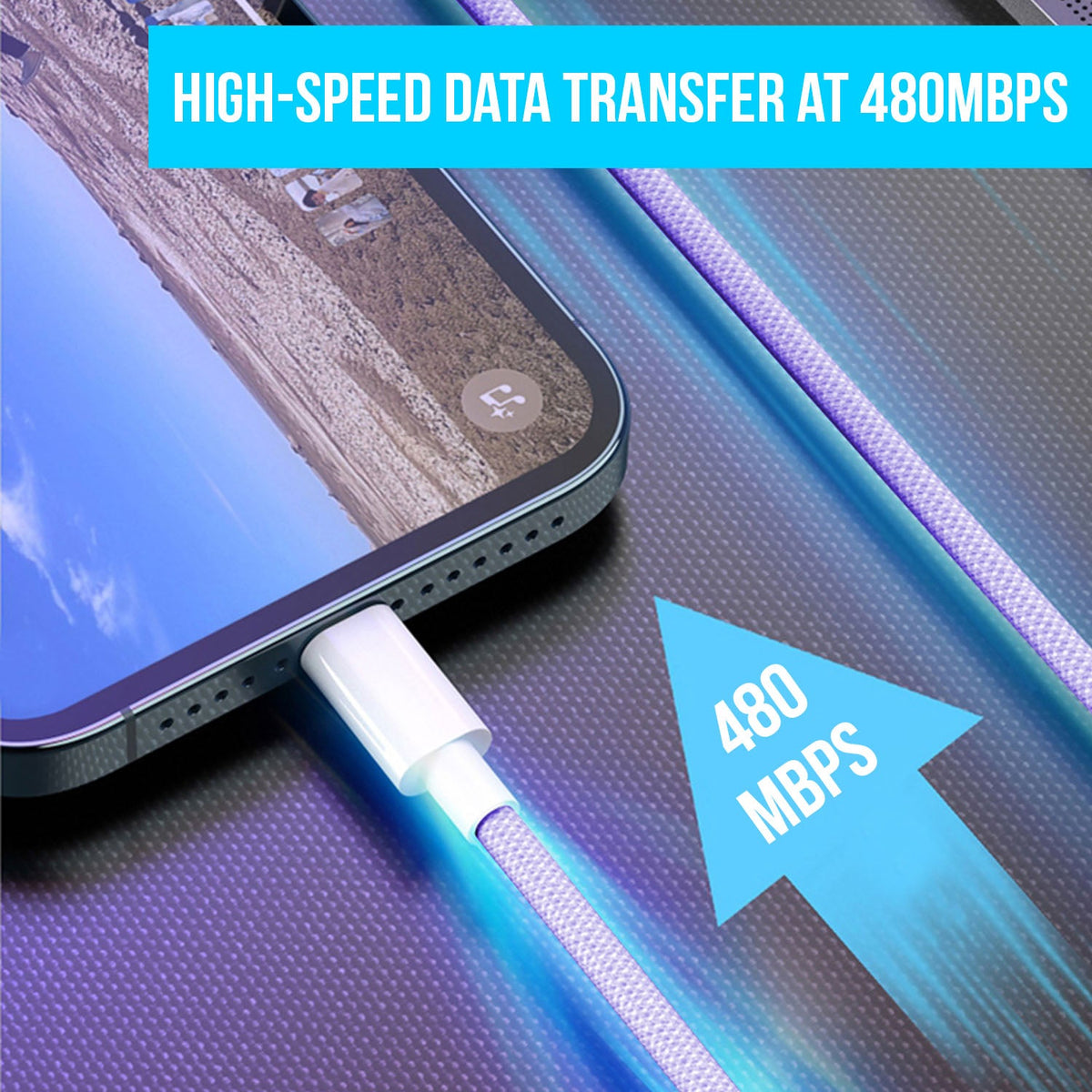 3-Pack iPhone Fast Charging Cable (3 Feet)