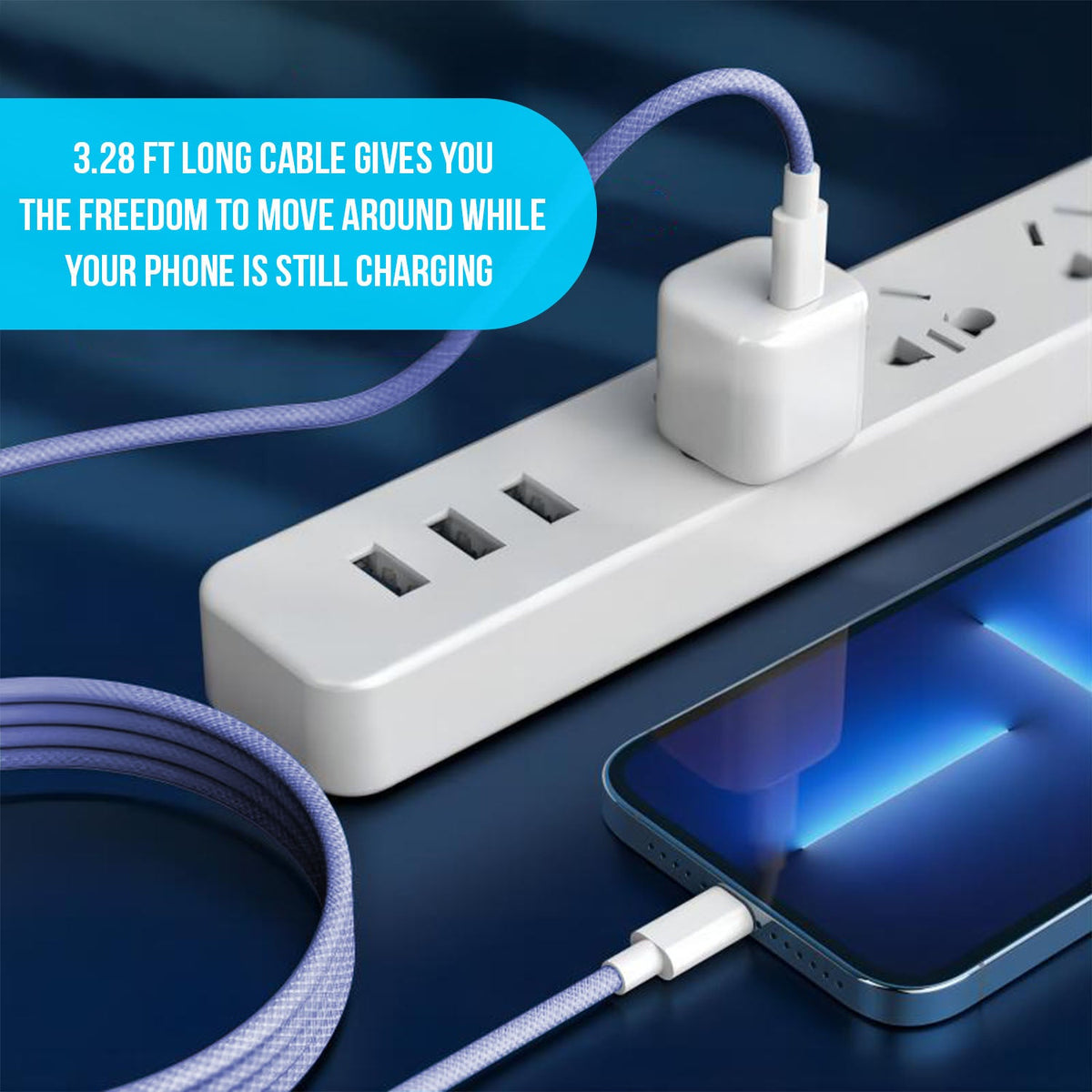 3-Pack iPhone Fast Charging Cable (3 Feet)