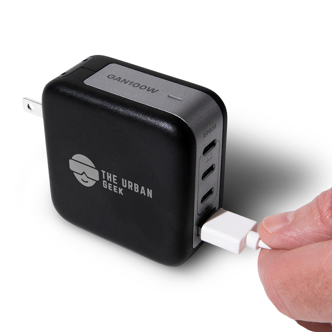 Black P100 Multiport Fast Adapter - TheUrbanGeek