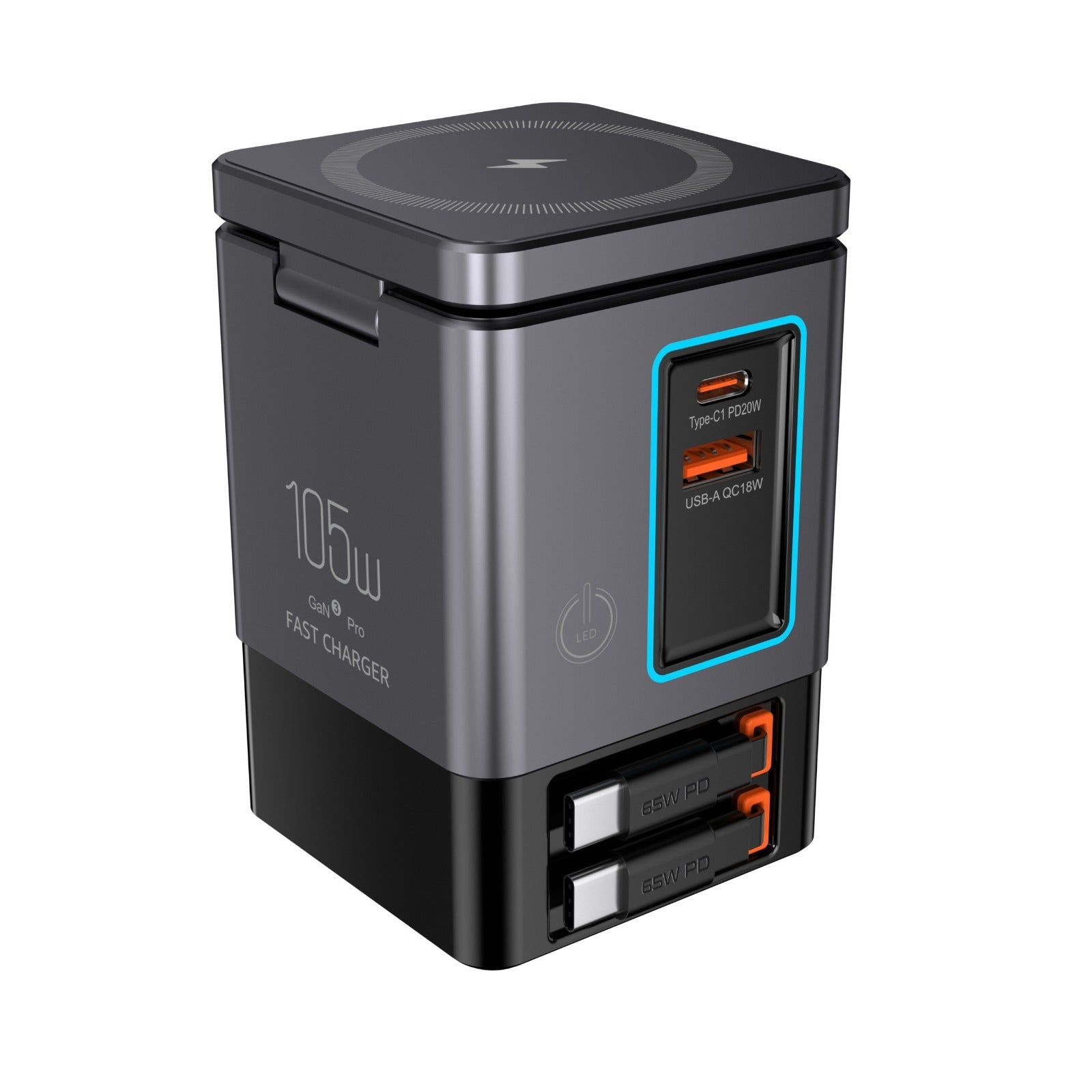 The Urban Geek 105W 6-in-1 Wireless Charging Station