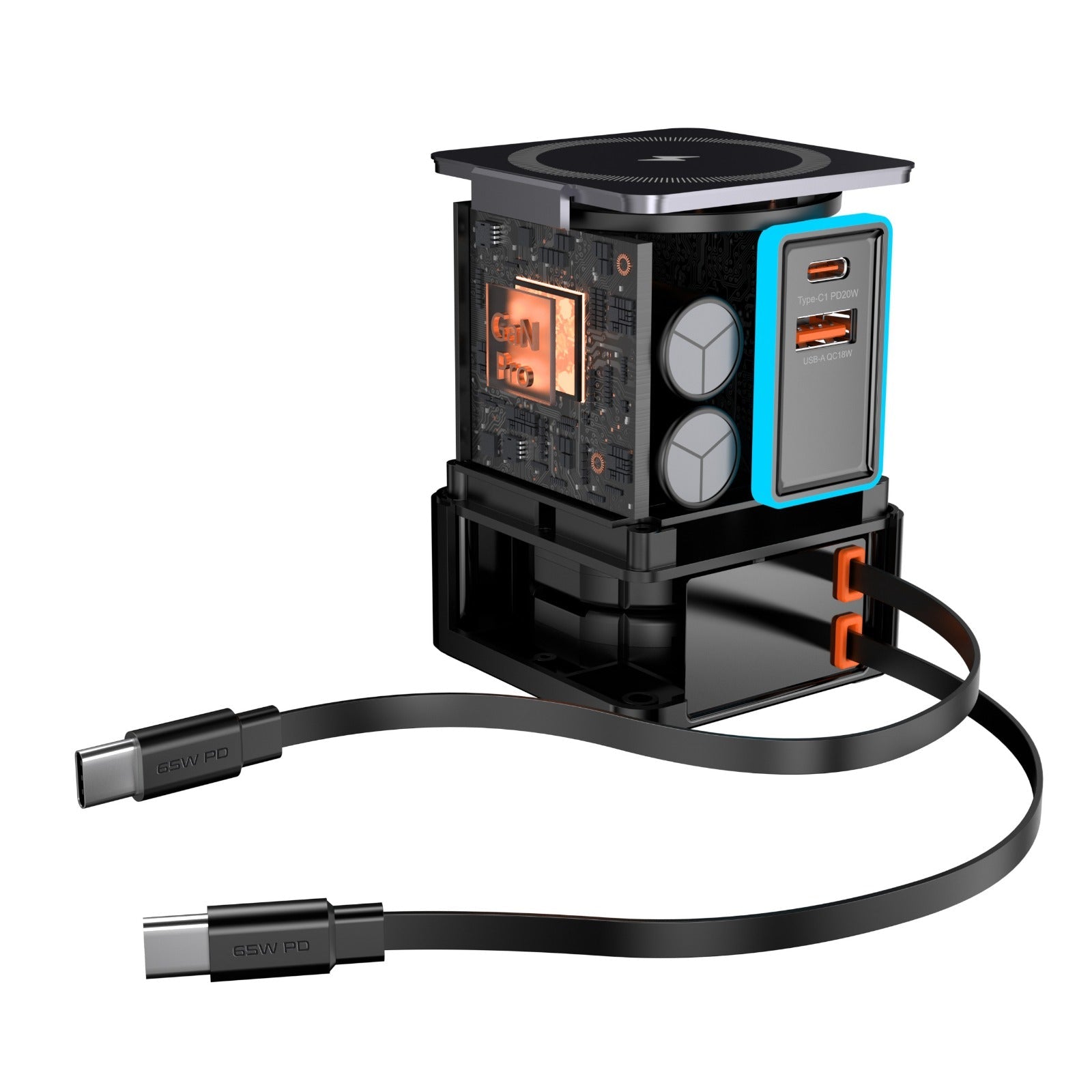 The Urban Geek 105W 6-in-1 Wireless Charging Station