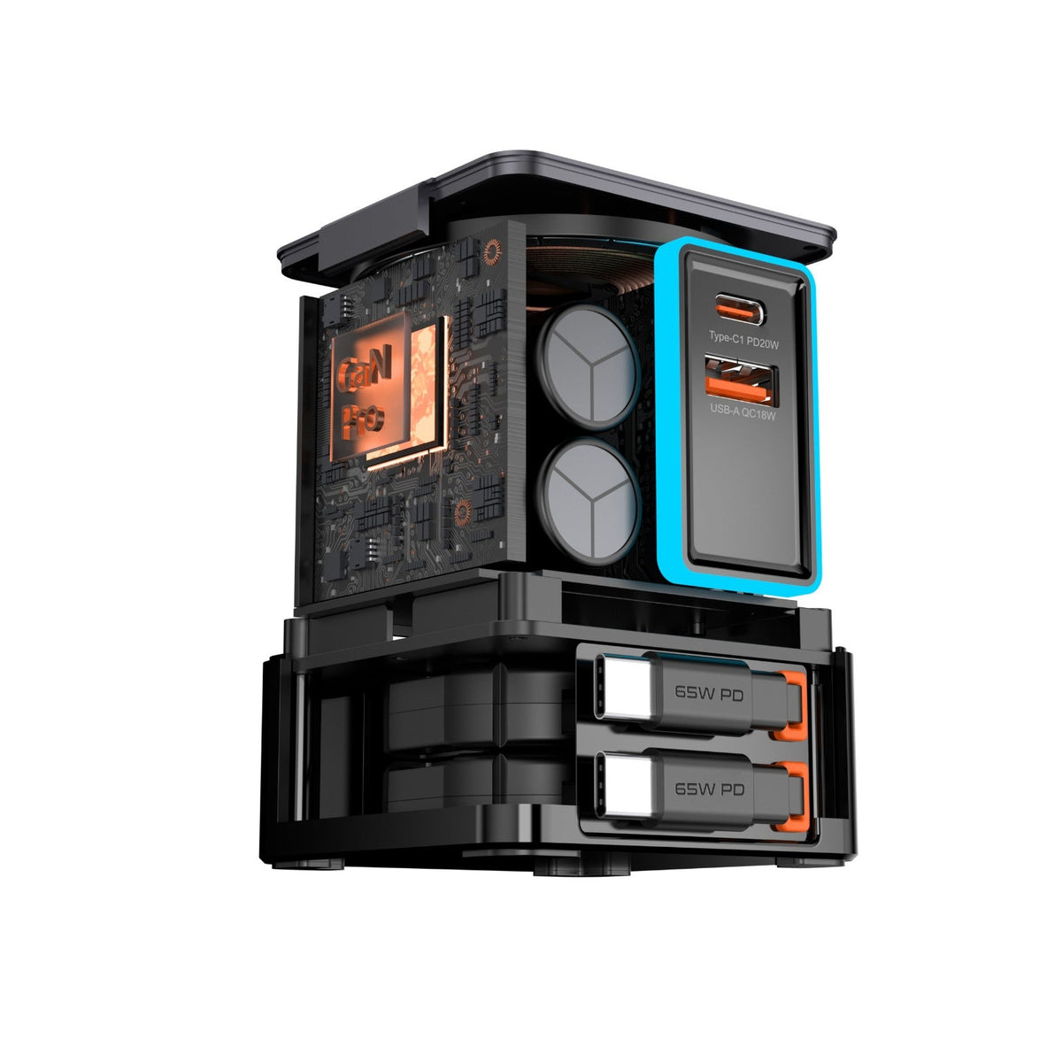 The Urban Geek 105W 6-in-1 Wireless Charging Station