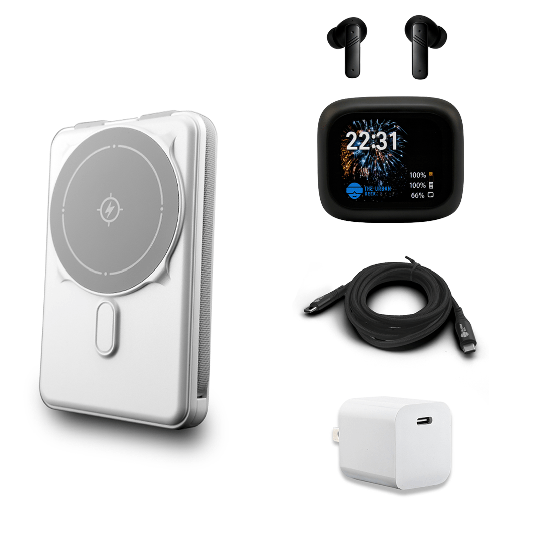 The Urban Geek Daily Commuter Premium Tech Bundle - White