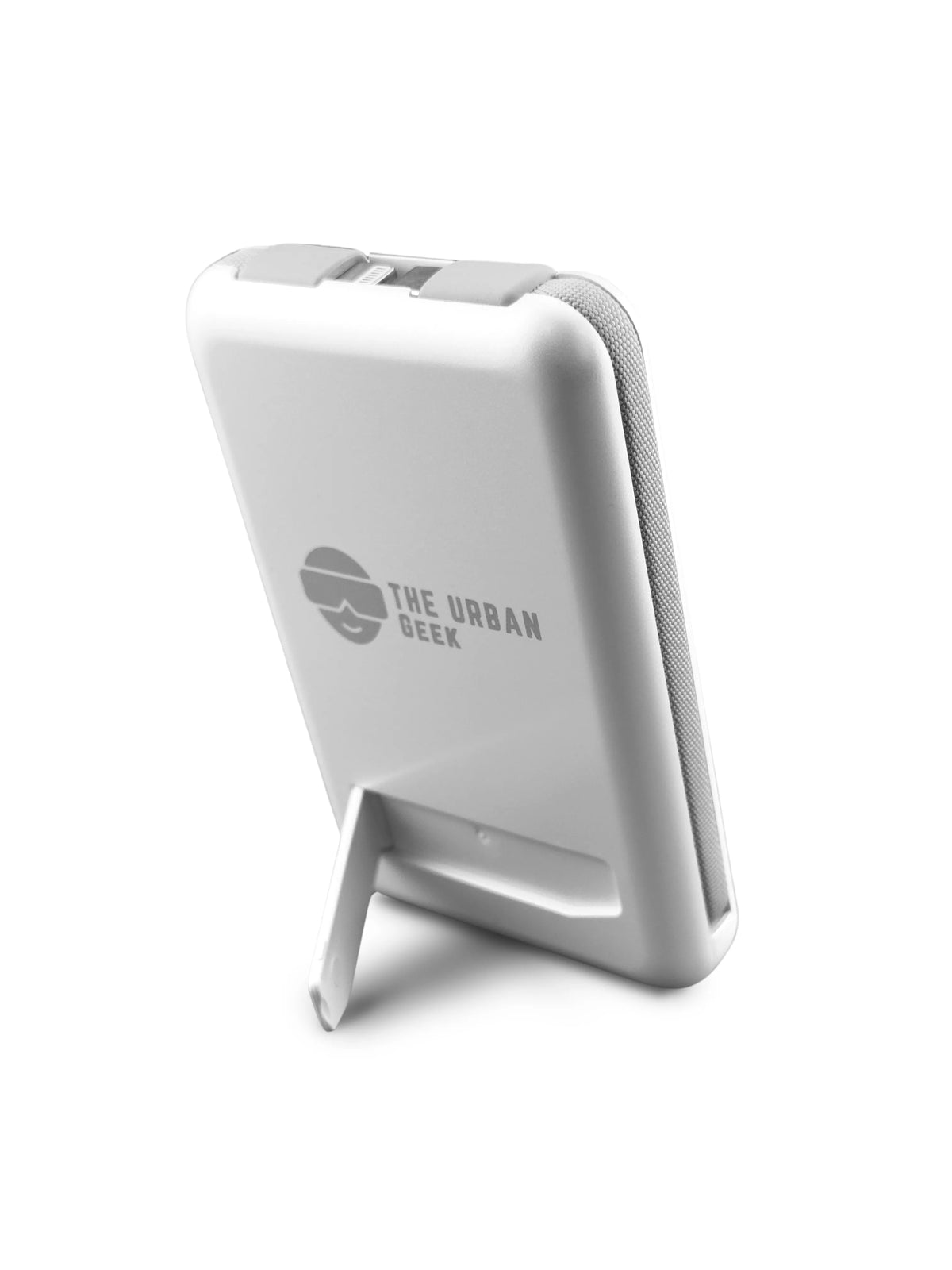 The Urban Geek Wireless 4 - in - 1 Power Bank with 10,000 mAh Capacity